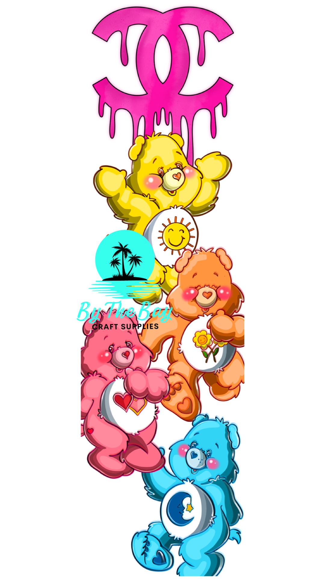 Designer bears bookmark decal