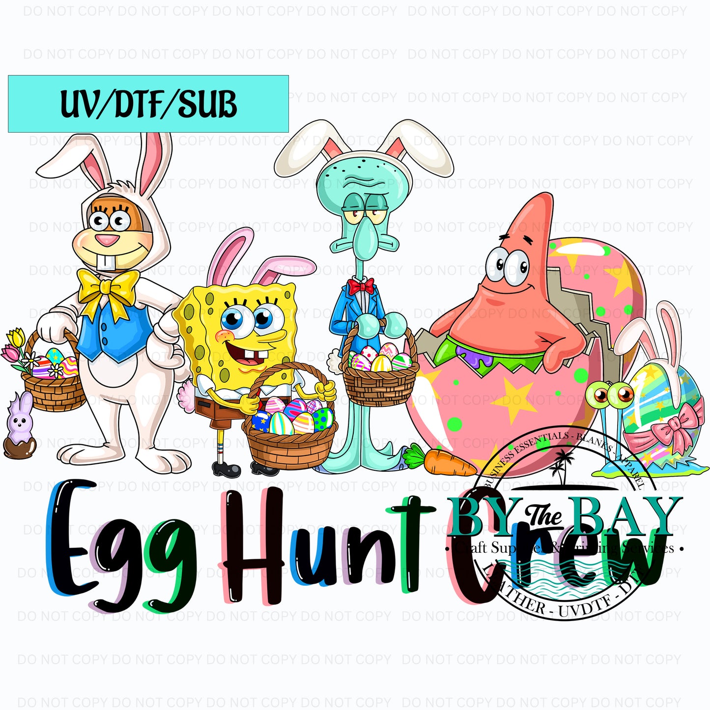 Egg Hunt Crew Bob & Co UVDTF/SUB