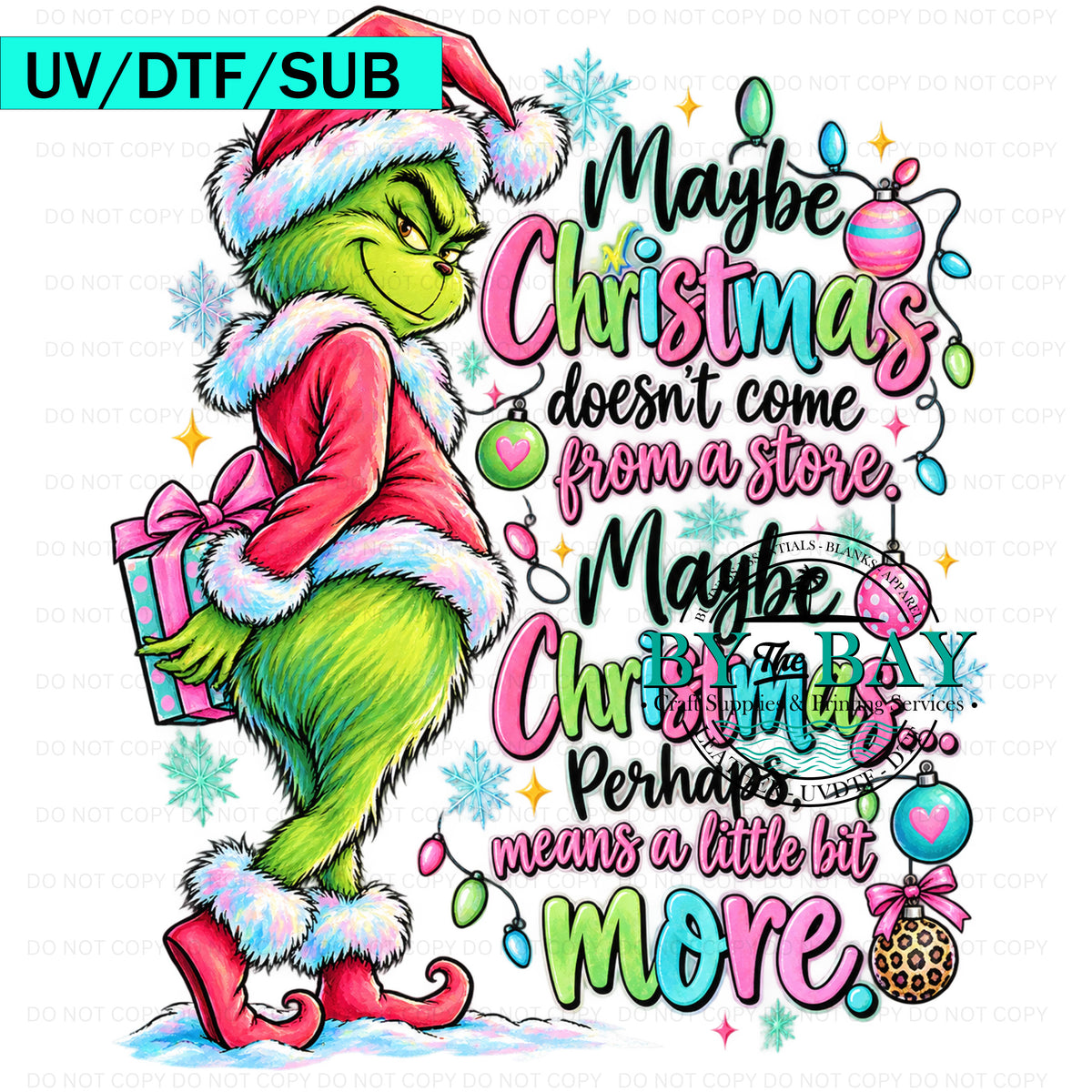 Maybe Christmas DTF/UVDTF/SUB