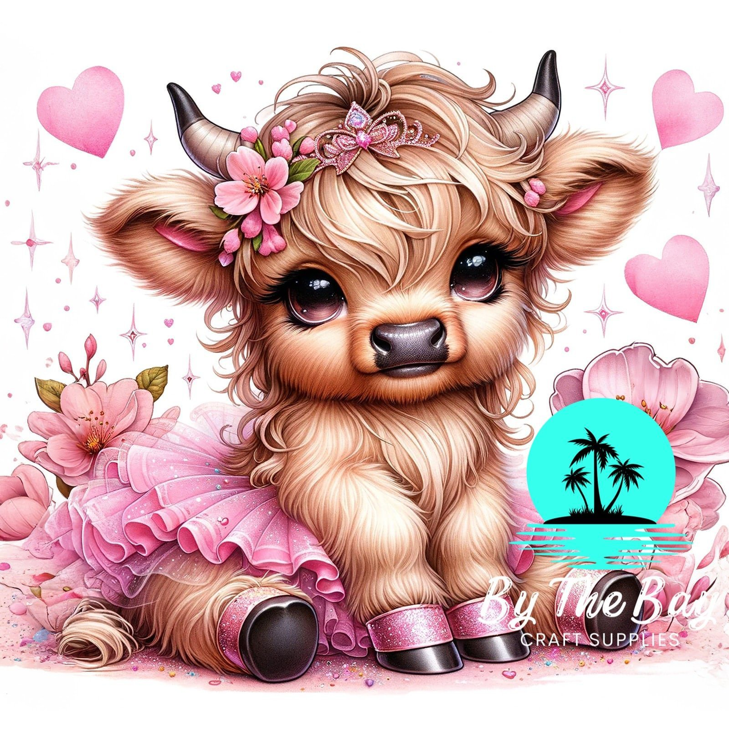 Pink tutu Highland Cow SUB PRINT