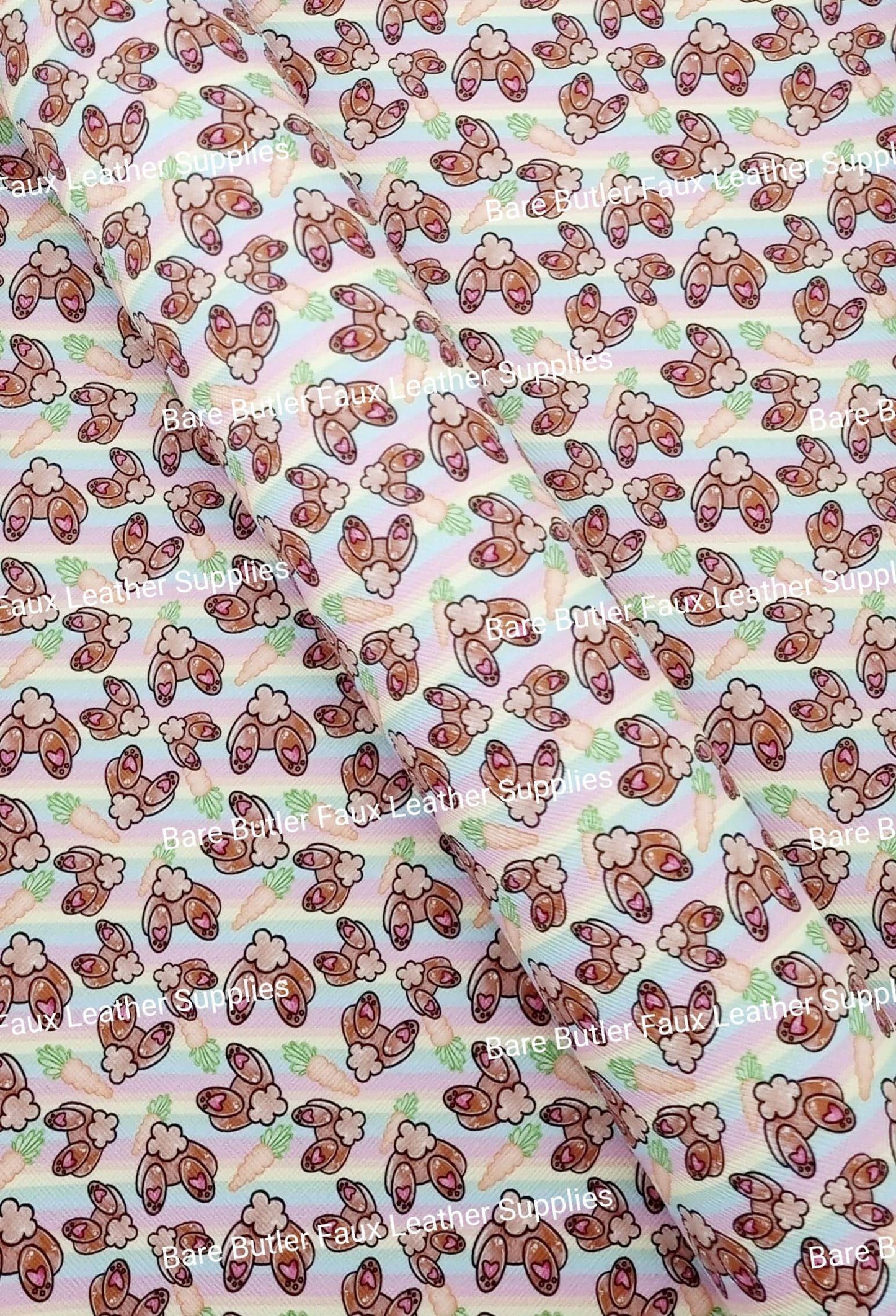 Roll - Bunny Bums Faux Leather - Bare Butler Faux Leather Supplies