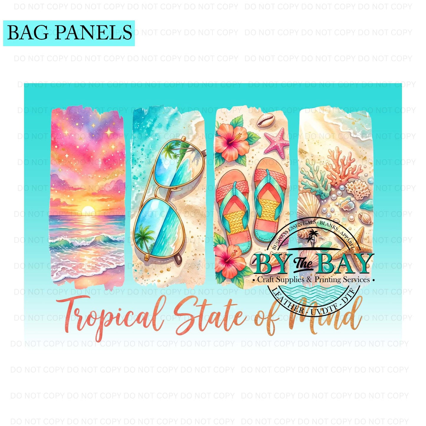 Tropical State of mind Bag Panel (Various Sizes)