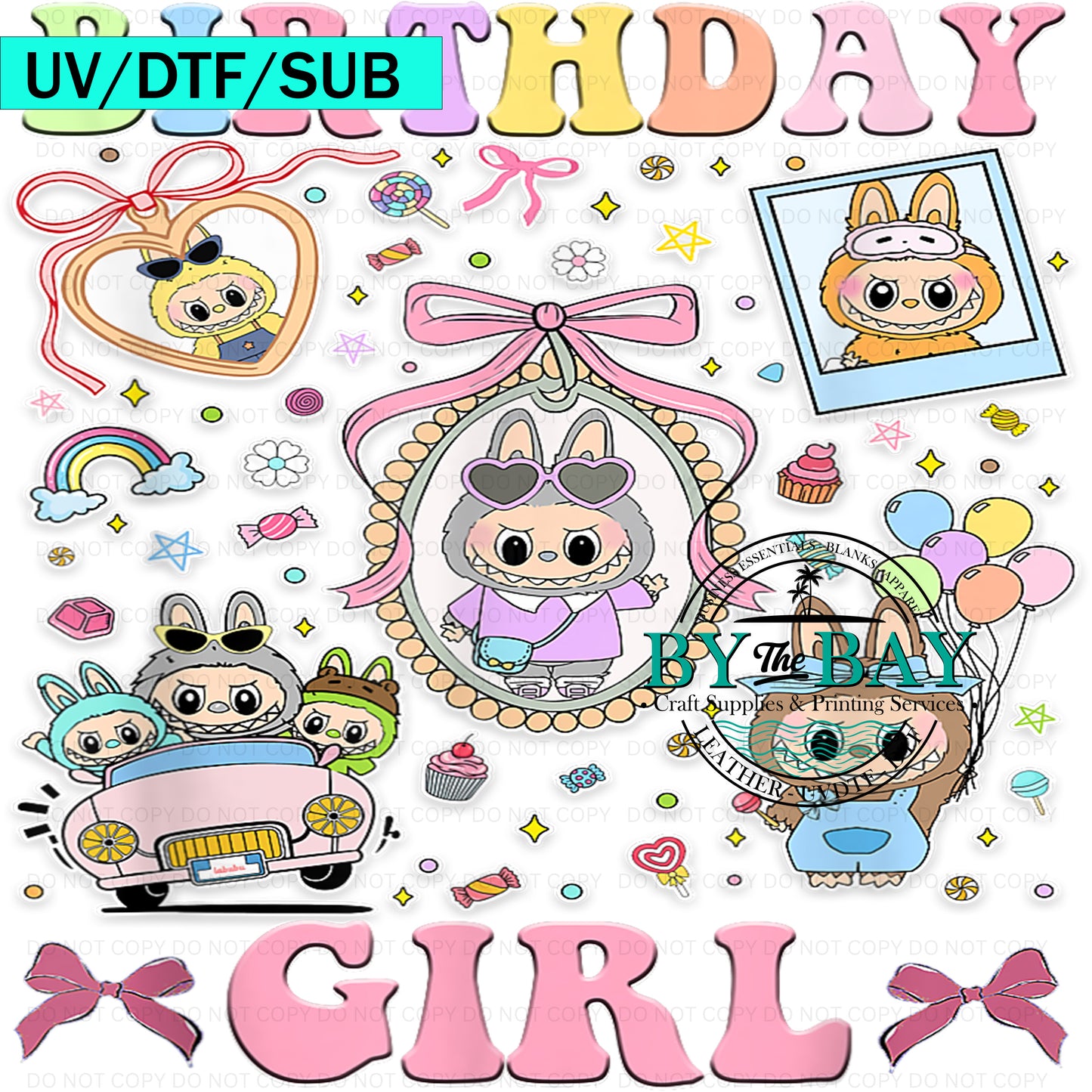 Monsters Birthday Girl pastel