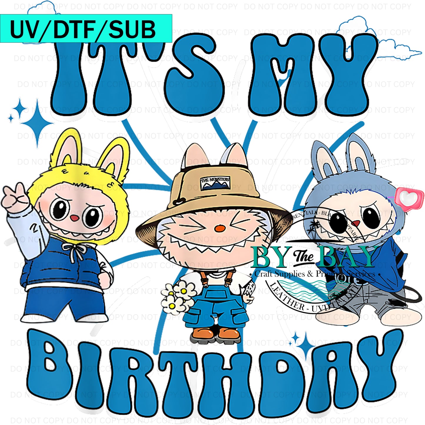 Monsters It's my bday blue