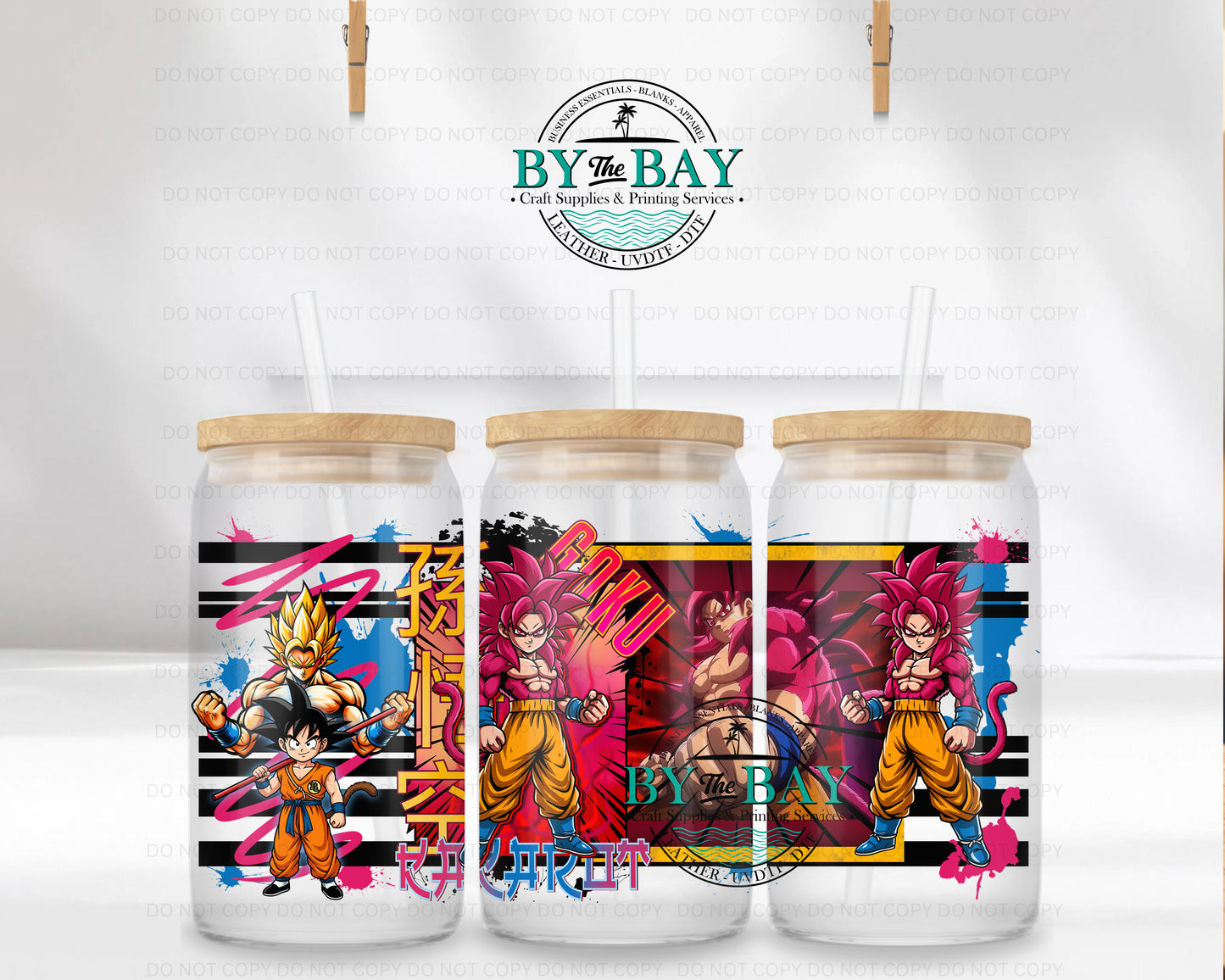 Anime Gku 16oz UVDTF Wrap