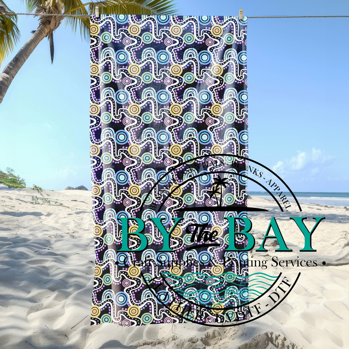 Illuka Blak Beach Towel
