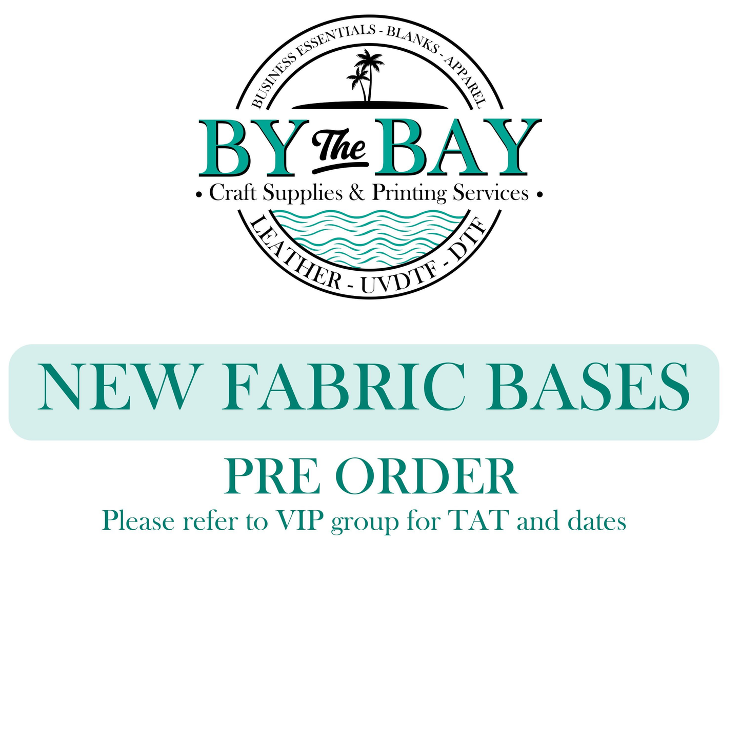 CUSTOM PRE ORDER - Print your own fabric NEW BASES - SOLD by the metre