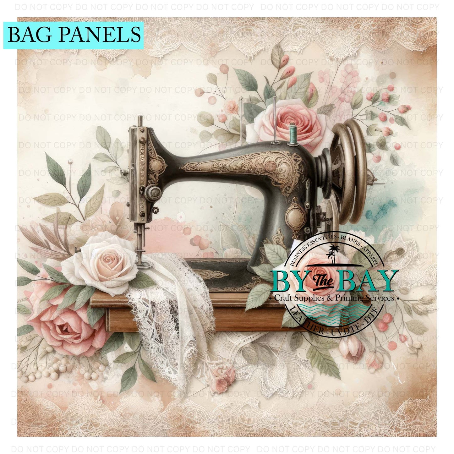 Vintage Sewing Machine 04 Bag Panel