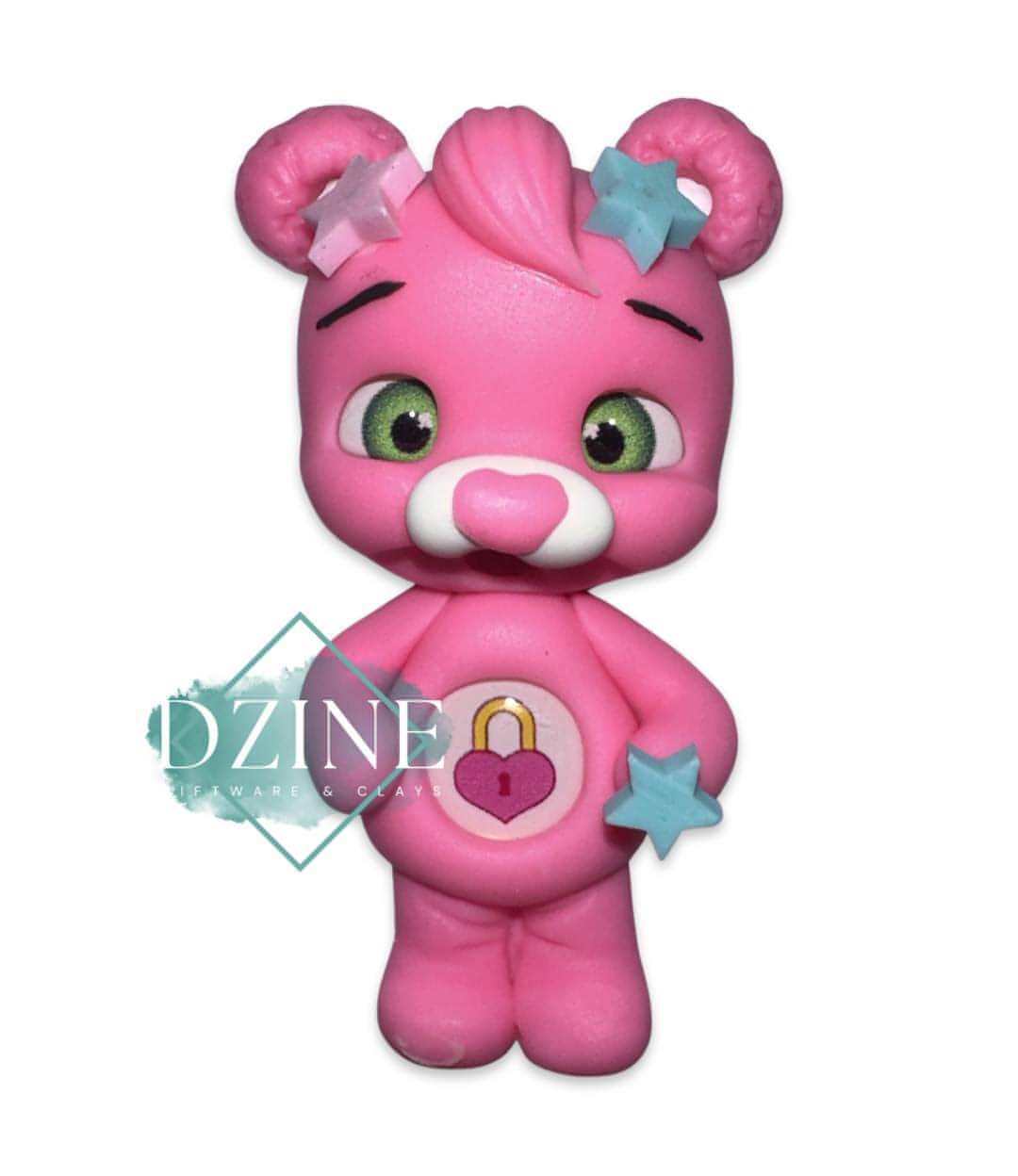 Hot pink locket bear