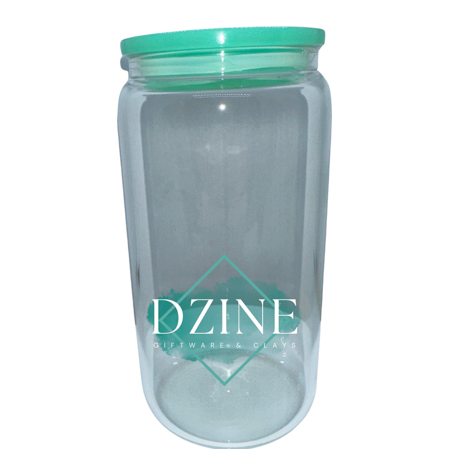 16oz Libby tumbler Mint Acrylic lid