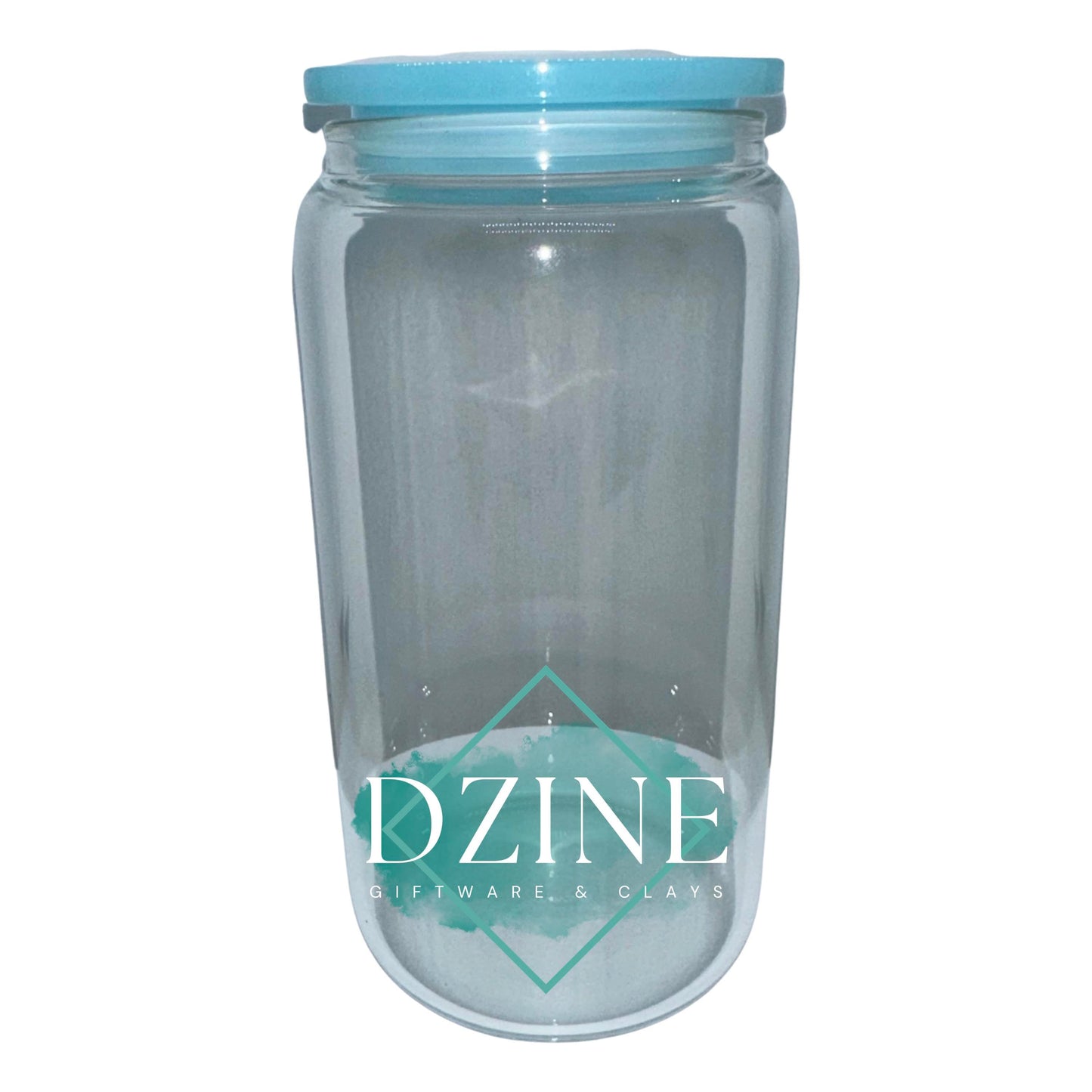 16oz Libby tumbler Blue Acrylic lid