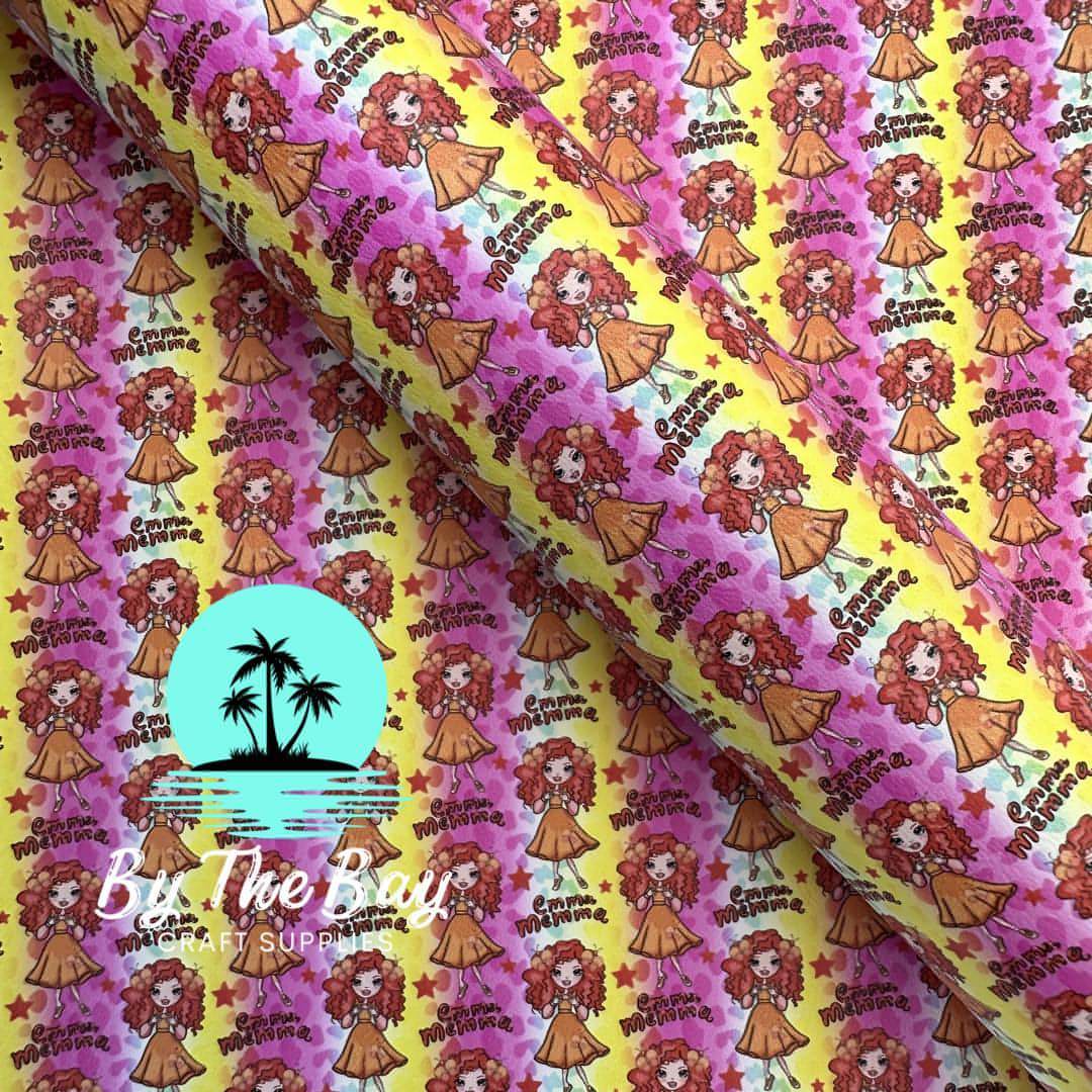 Emma Pink/Yellow Faux Leather