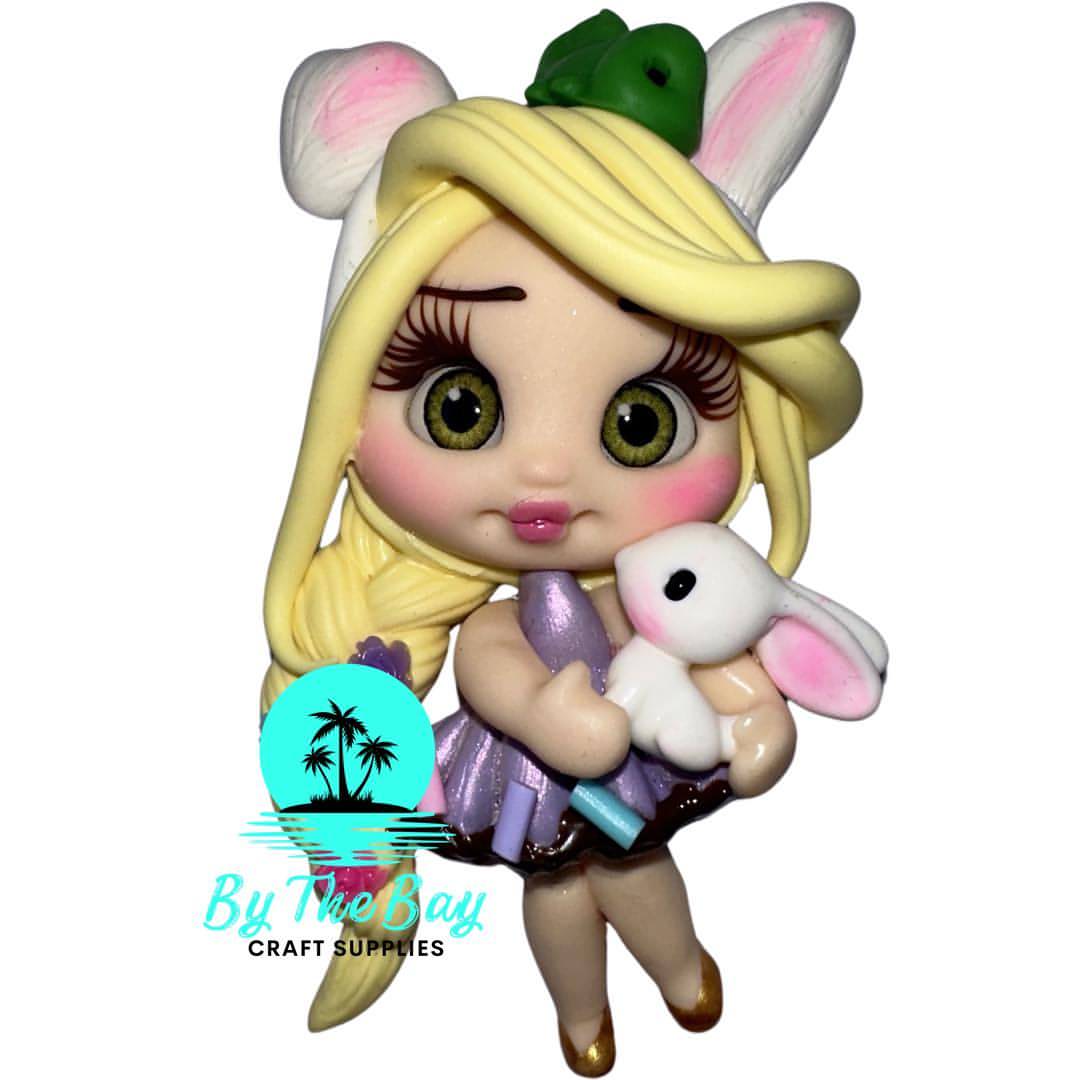 Long hair Princess Easter Dress