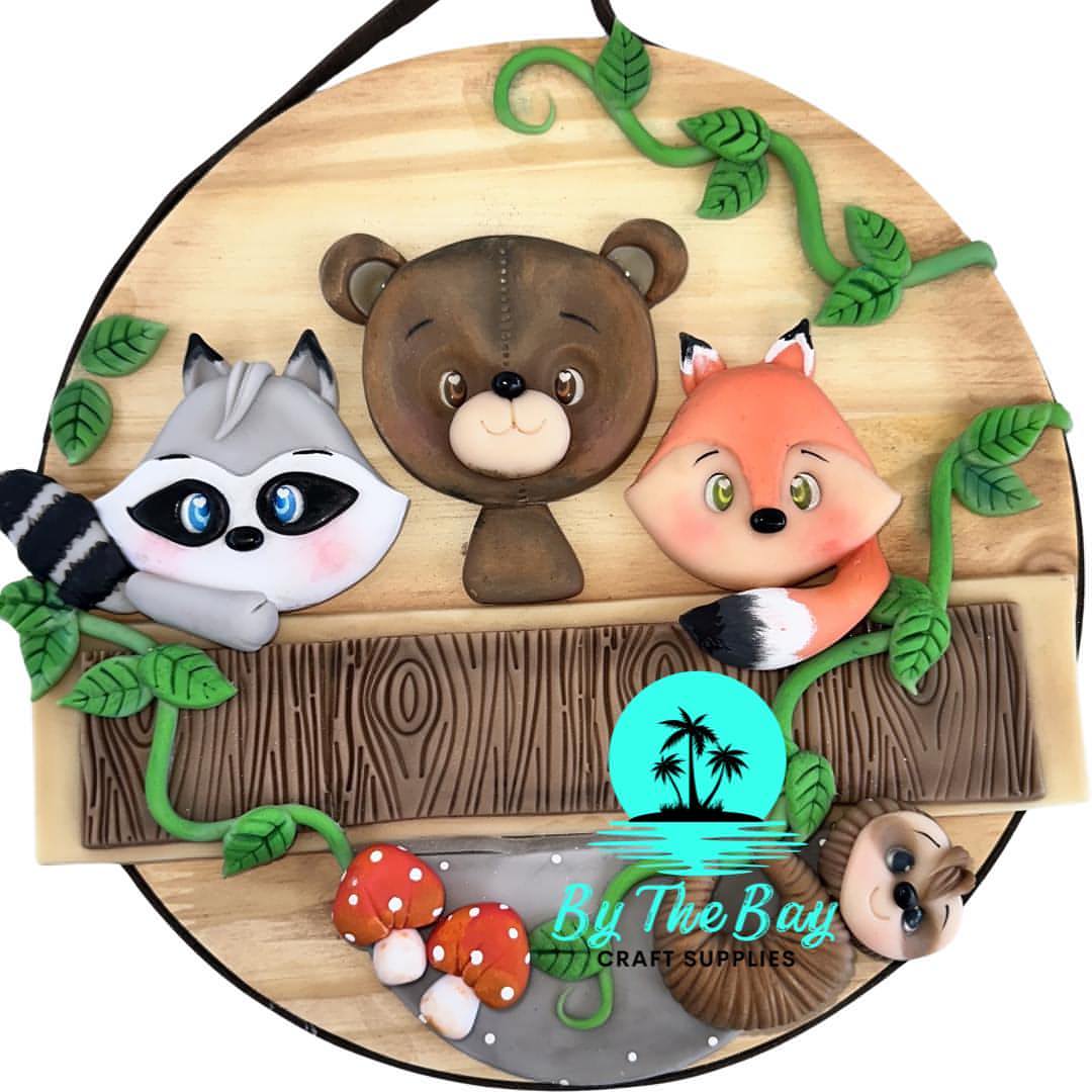 Woodland (Approx. 25cm round wooden base)