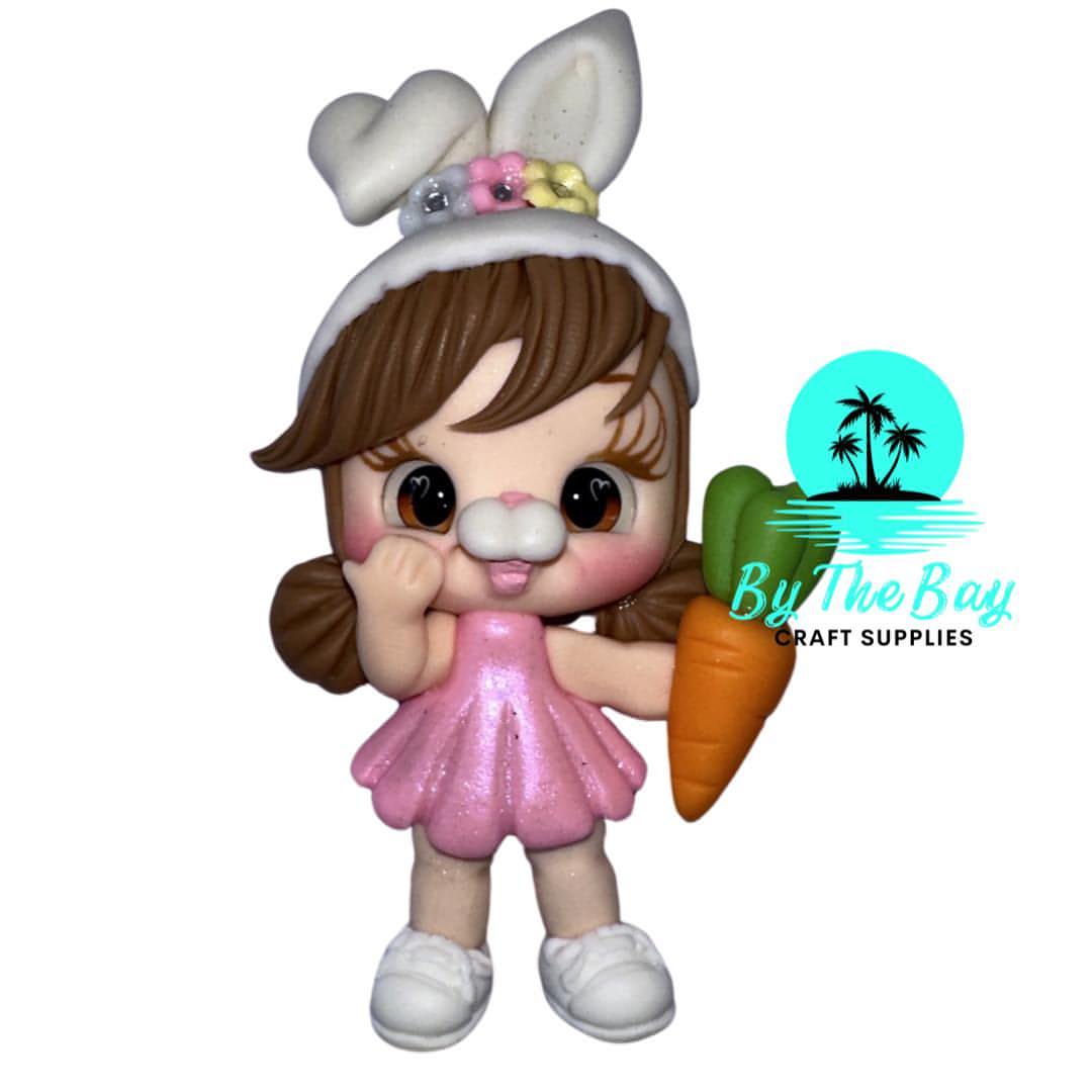 Bunny nose girl with carrot