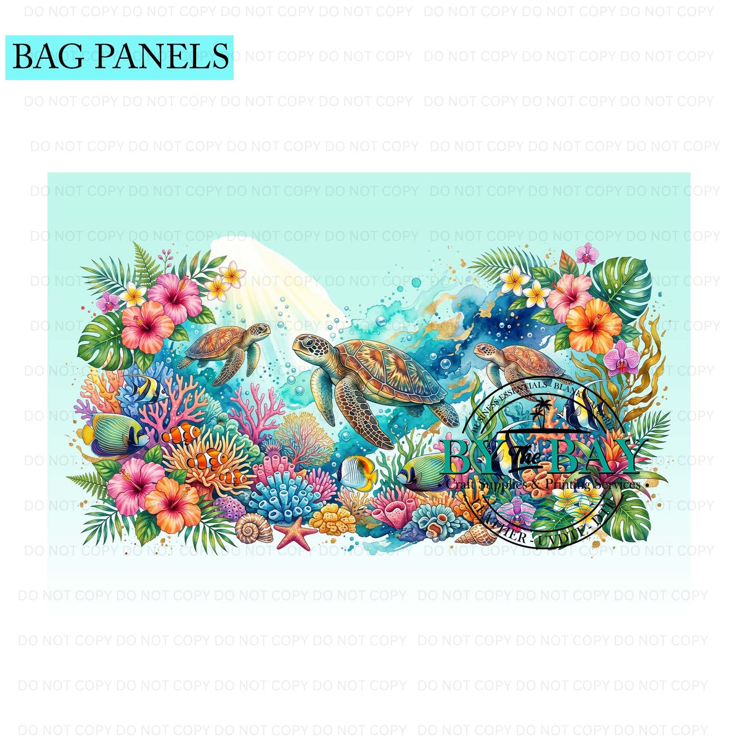 Turtles Bag Panel (Various Sizes)