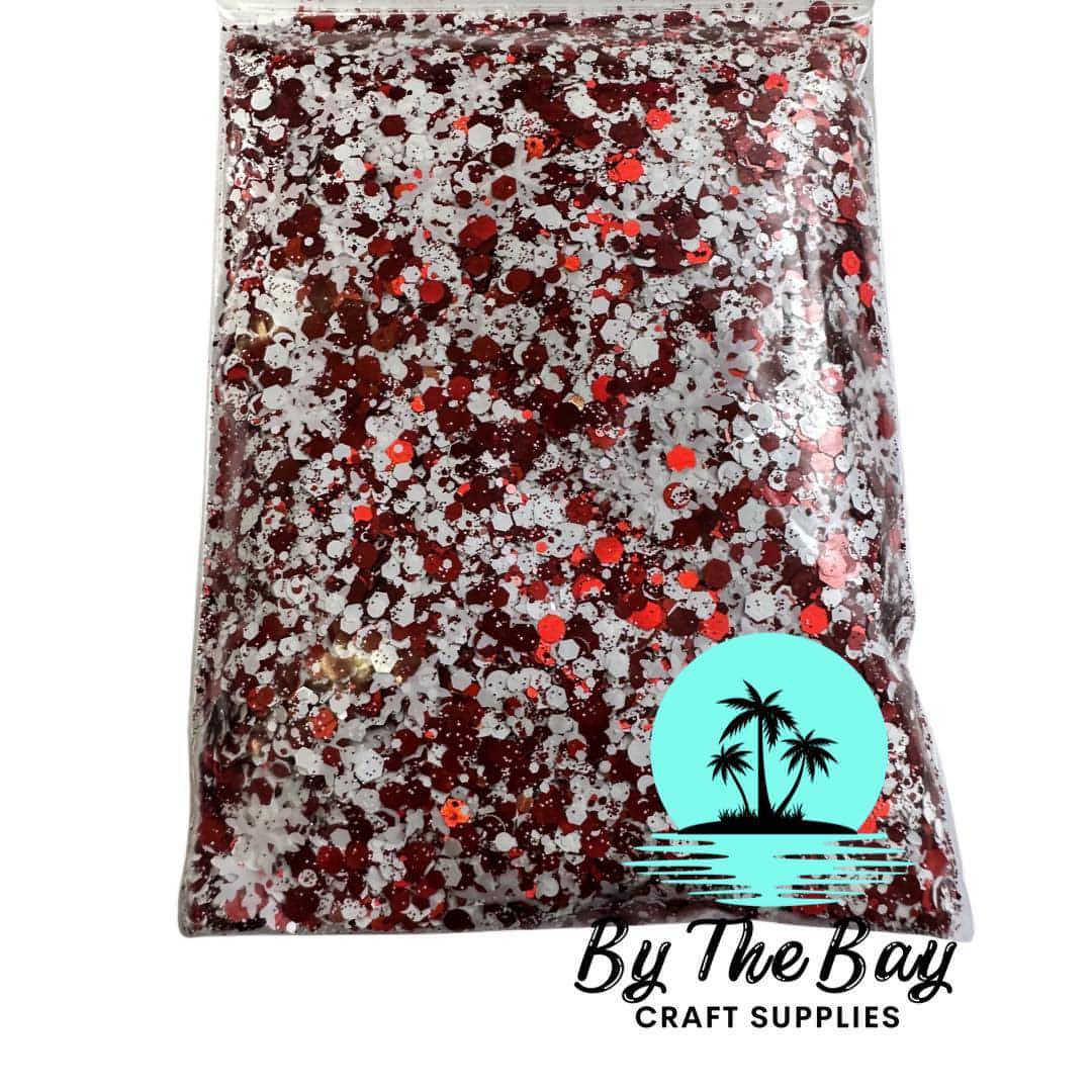 Red and white Christmas Glitter