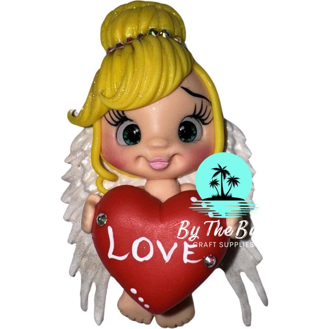 Angel red heart