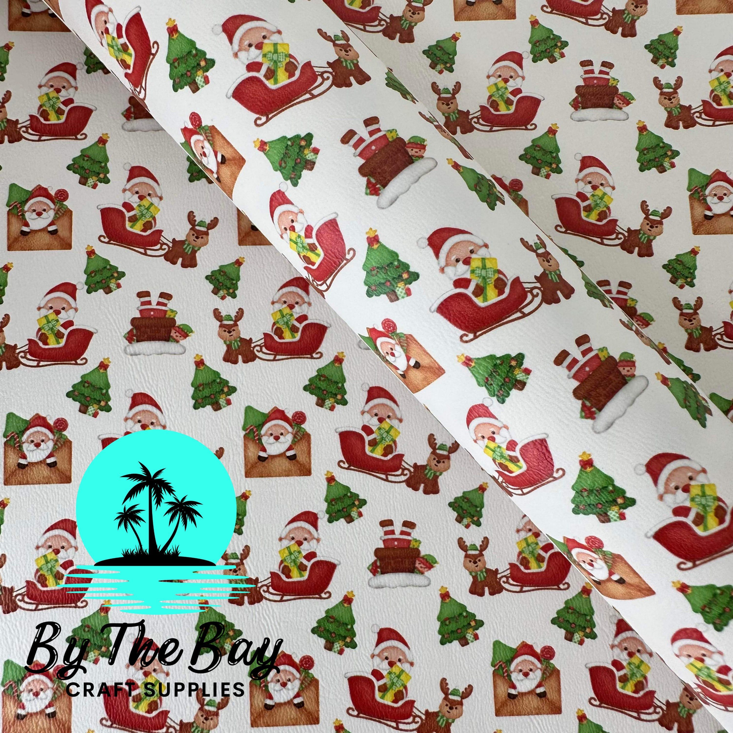 Santa Sleigh Faux Leather