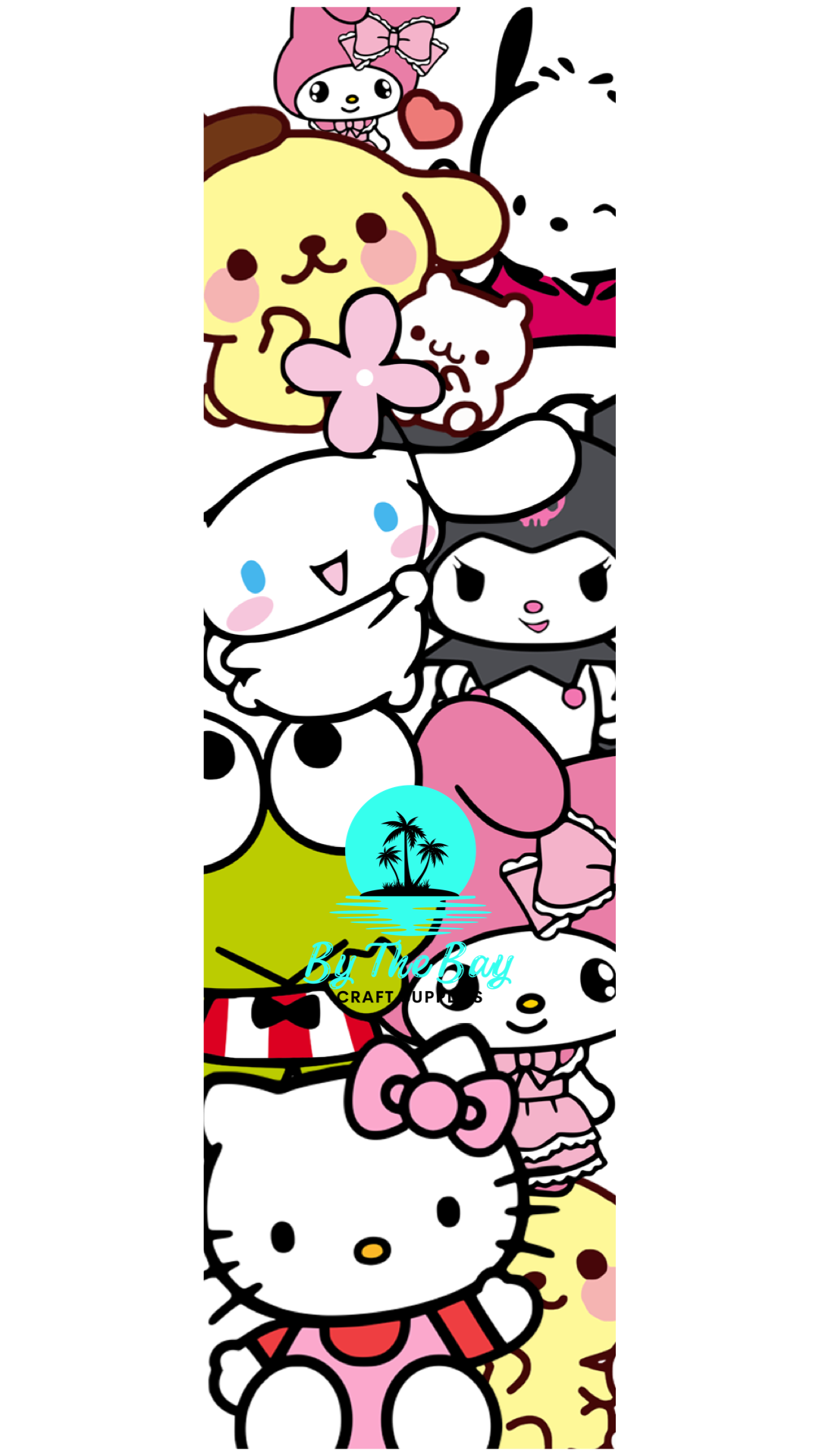 Kawaii friends bookmark decal