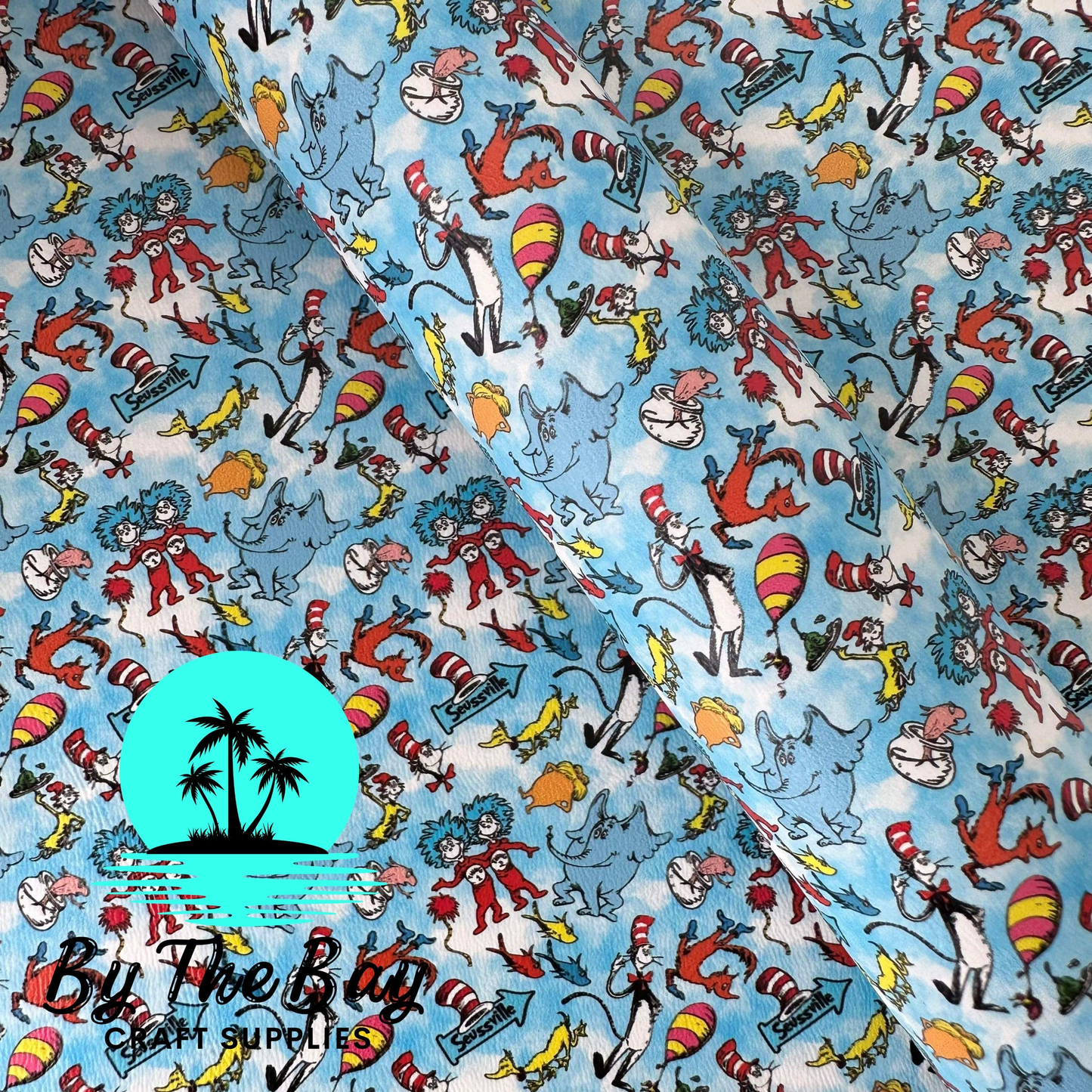 Cat Friends blue Faux Leather