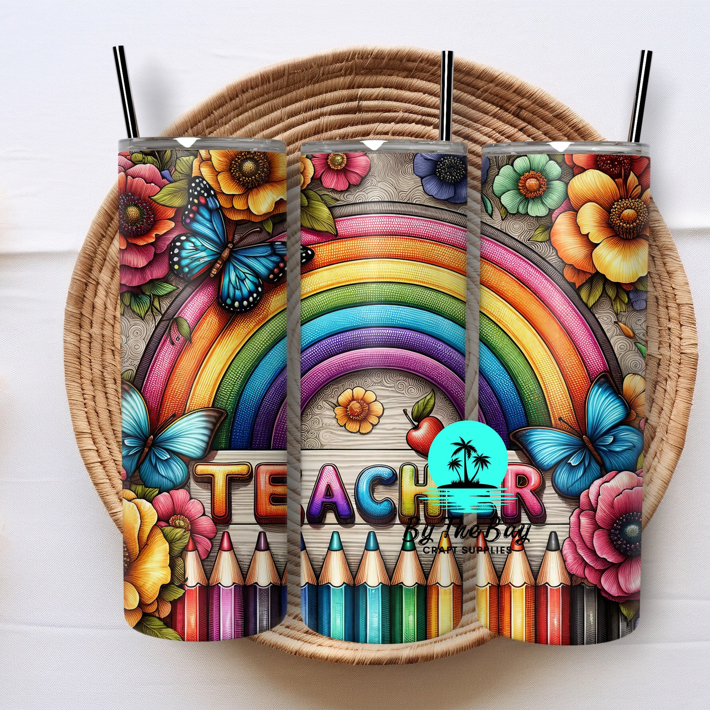 Teacher rainbow pencil Variety 20oz Tumbler SUB PRINT