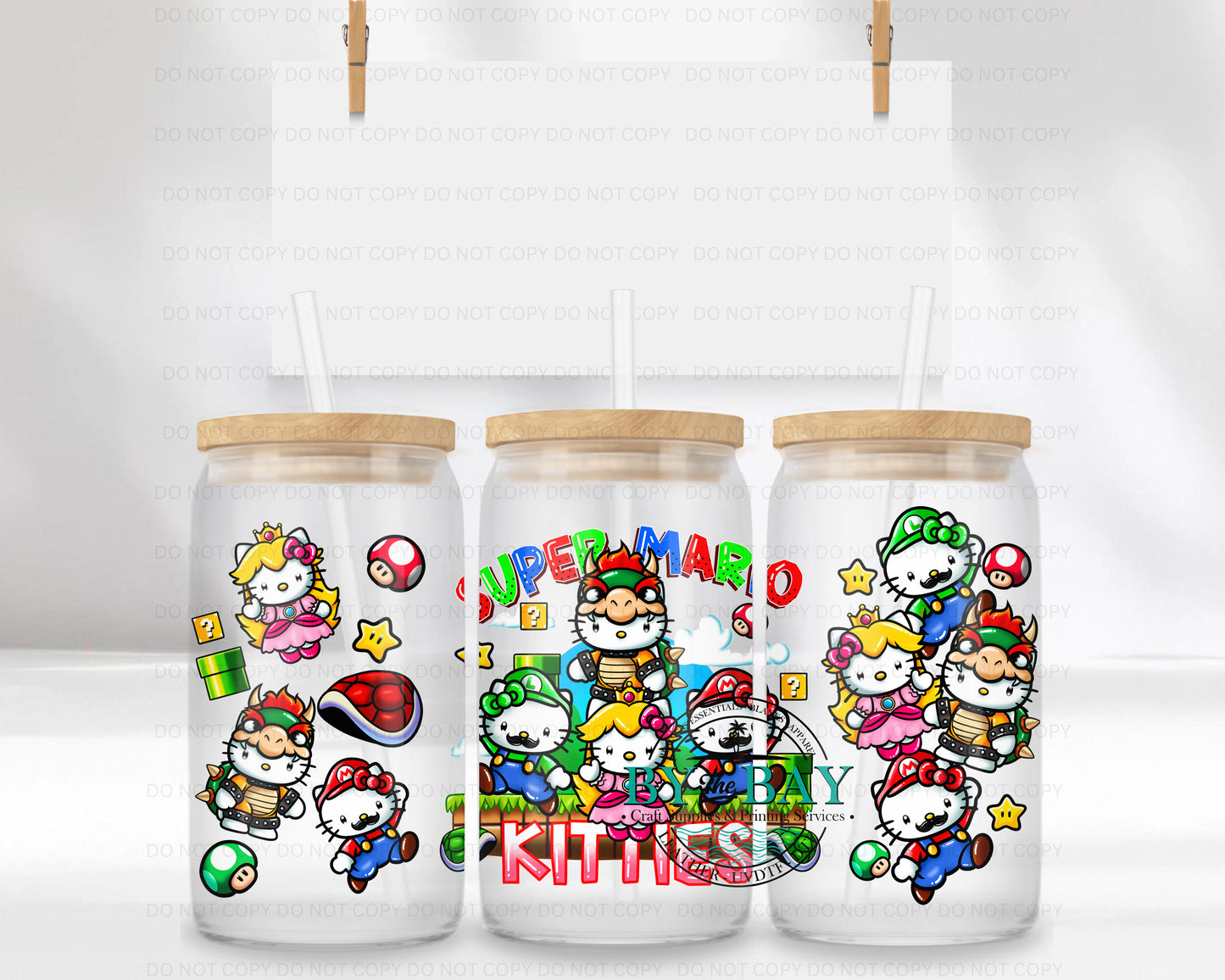 Kitty Cart 16oz UVDTF Wrap