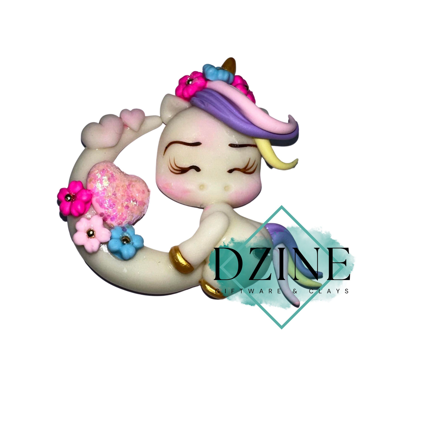 Unicorn moon - Glow in the dark