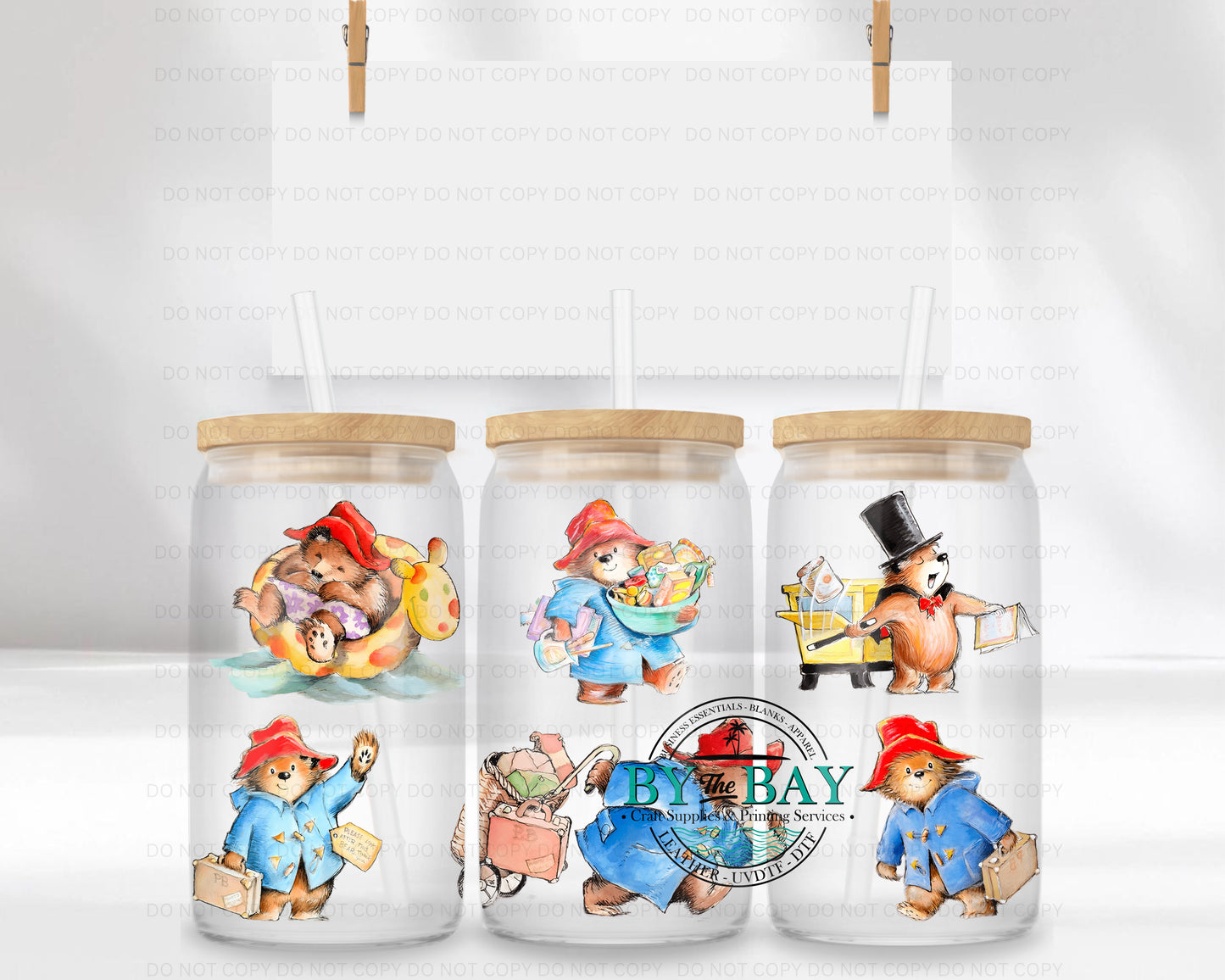 Marmalade Bear 16oz UVDTF Wrap