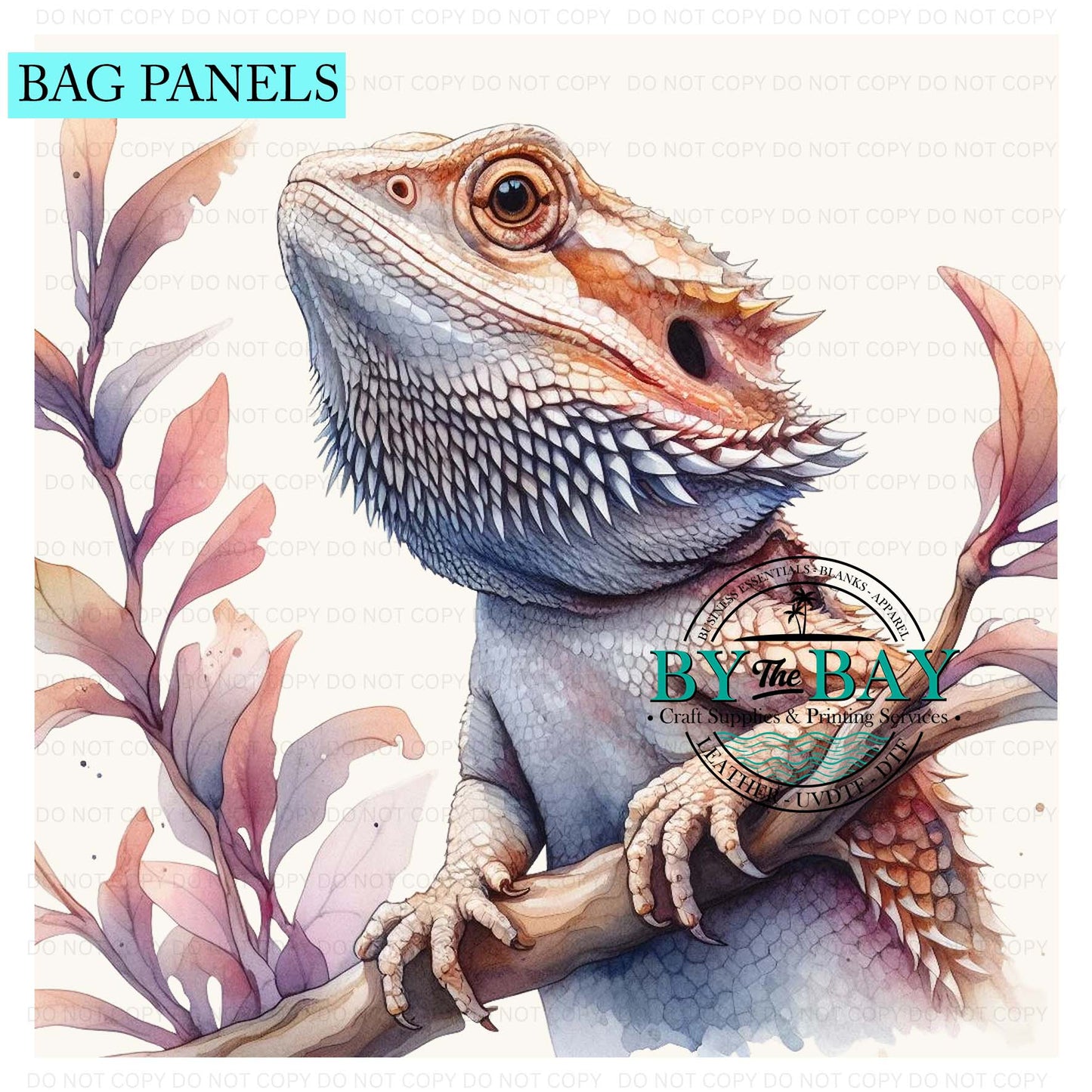 Bearded Dragon Bag Panel