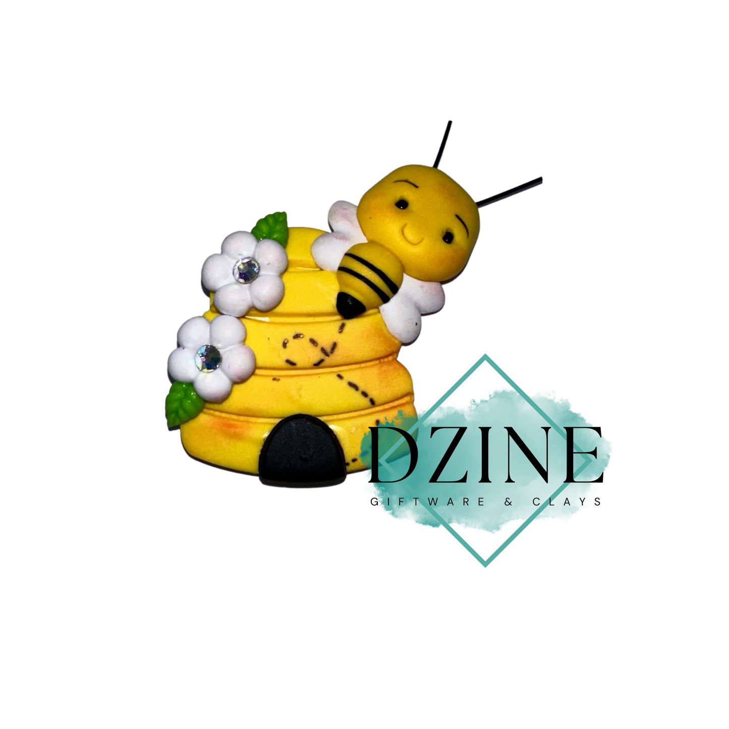 Beehive with bumble bee