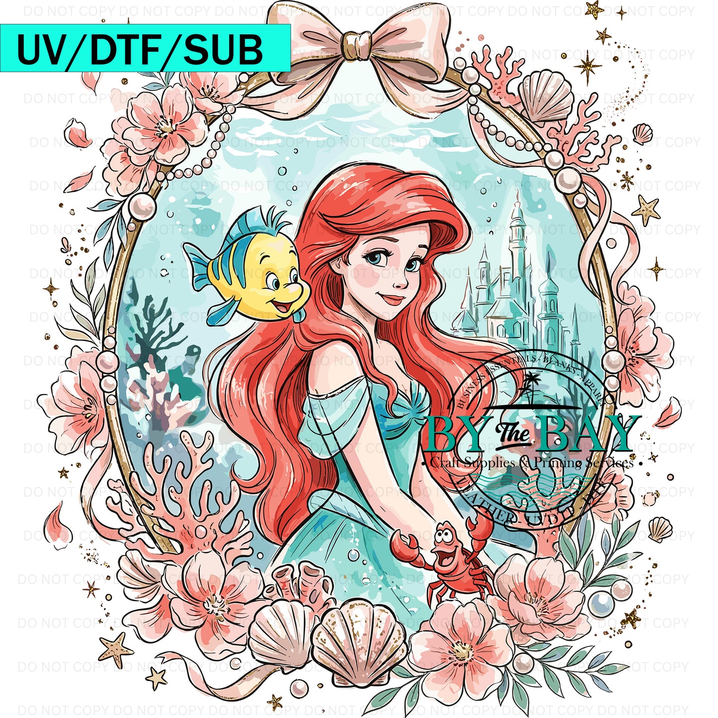 Mermaid Princess 04 UVDTF/DTF/SUB