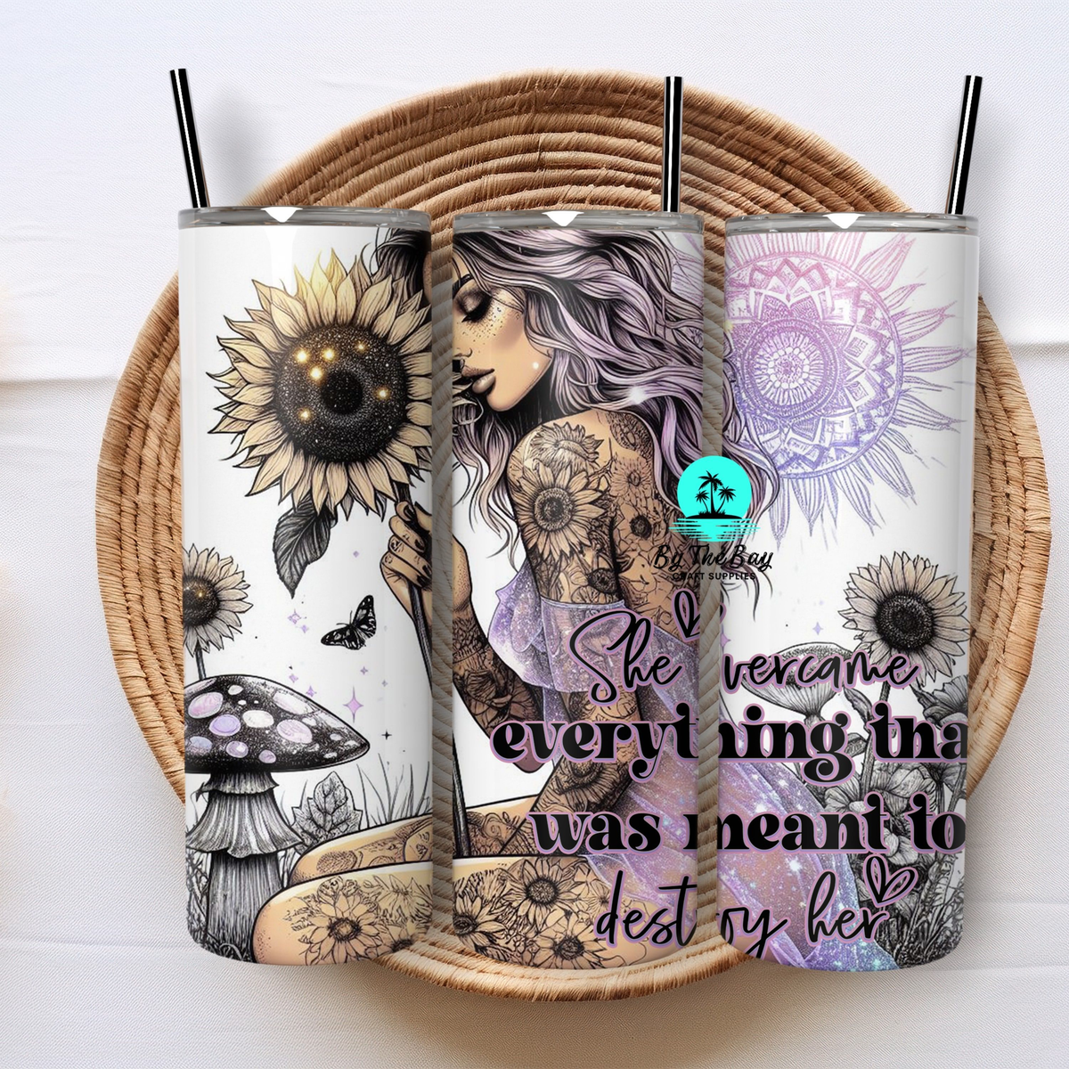 She overcame everything 20oz Tumbler SUB PRINT