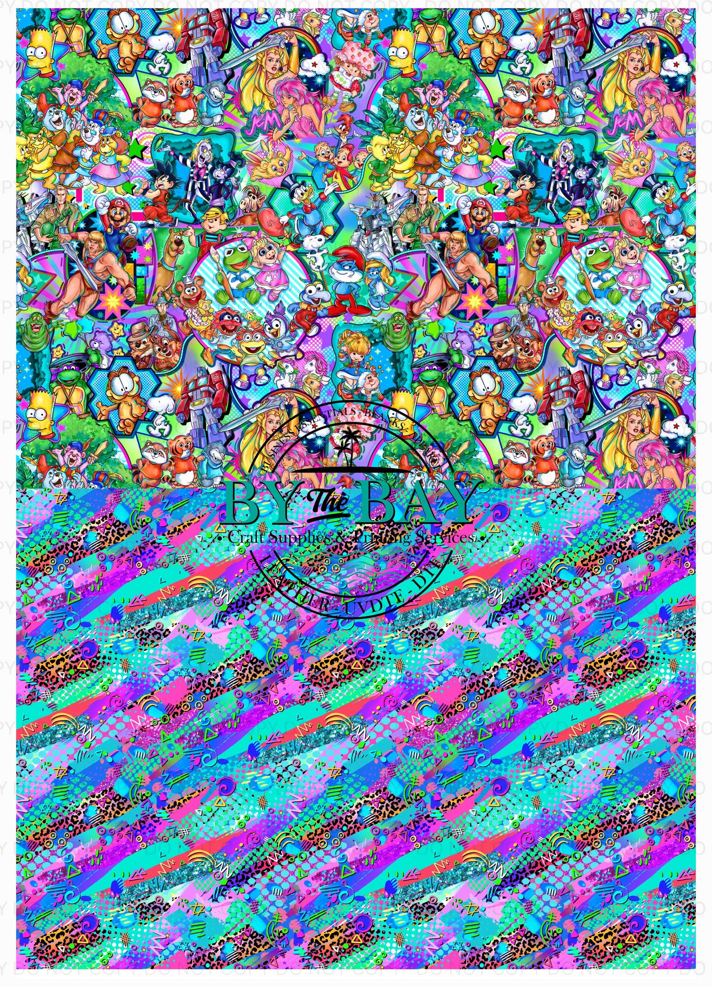 80s Mashup 2 A4 Split Design Sheet