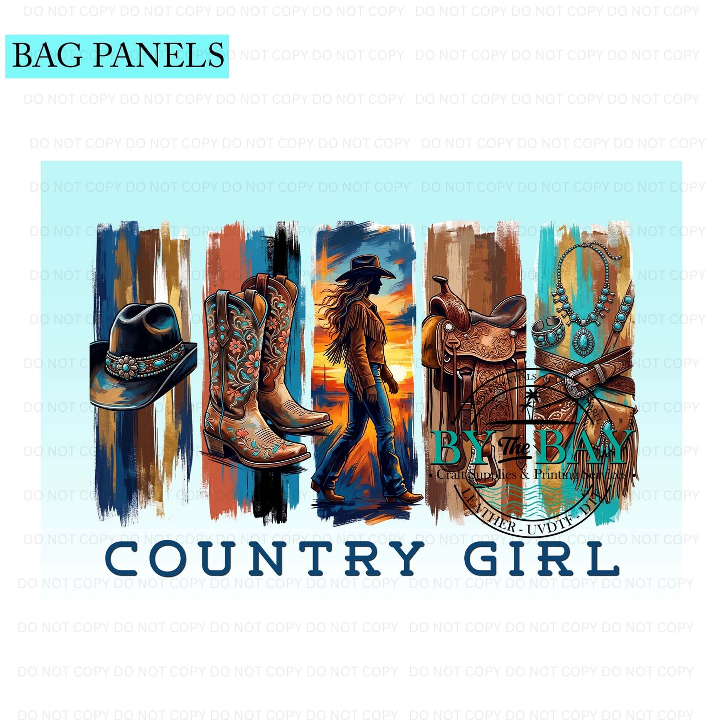 Country Girl Bag Panel (Various Sizes)