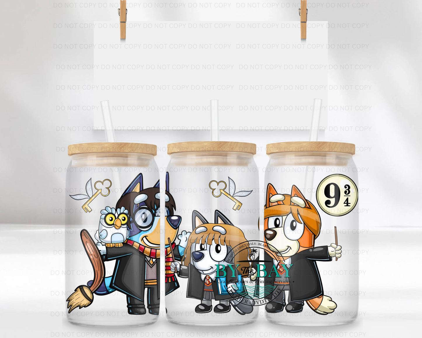 Potter Dogs 16oz UVDTF Wrap