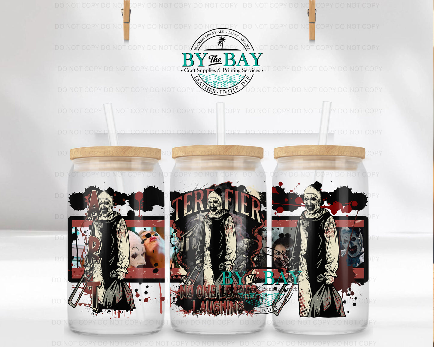 Terrifying 16oz UVDTF Wrap