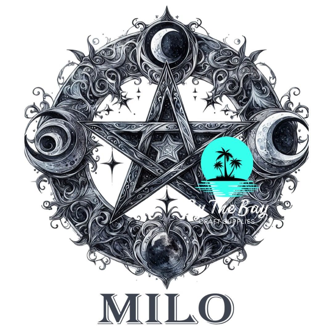 Pentagram Moon Tea/Coffee/Sugar uv decal
