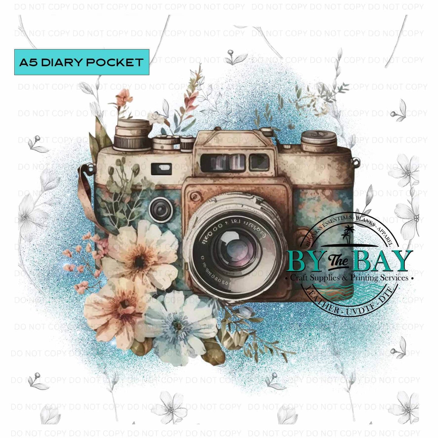 A5 Camera Diary Front phone/pen pocket