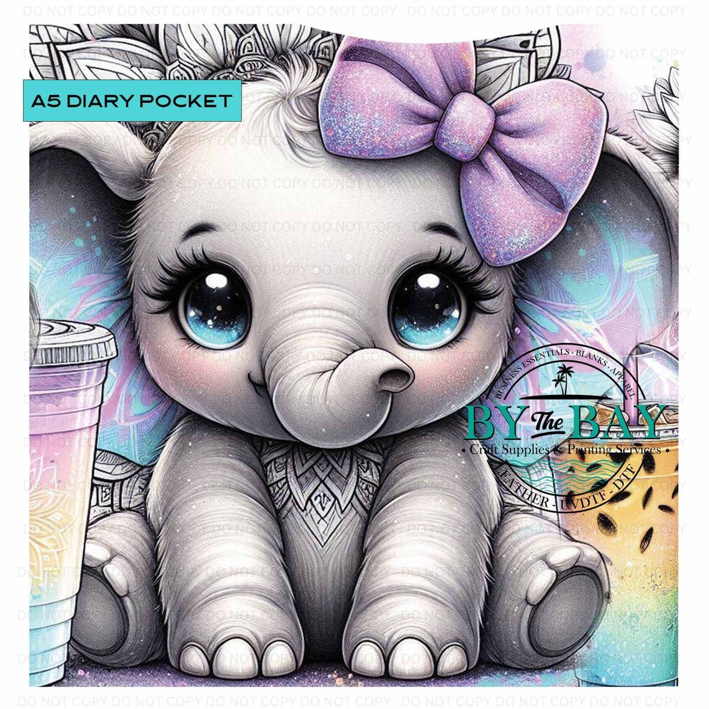 Cute Elephant Front phone/pen pocket