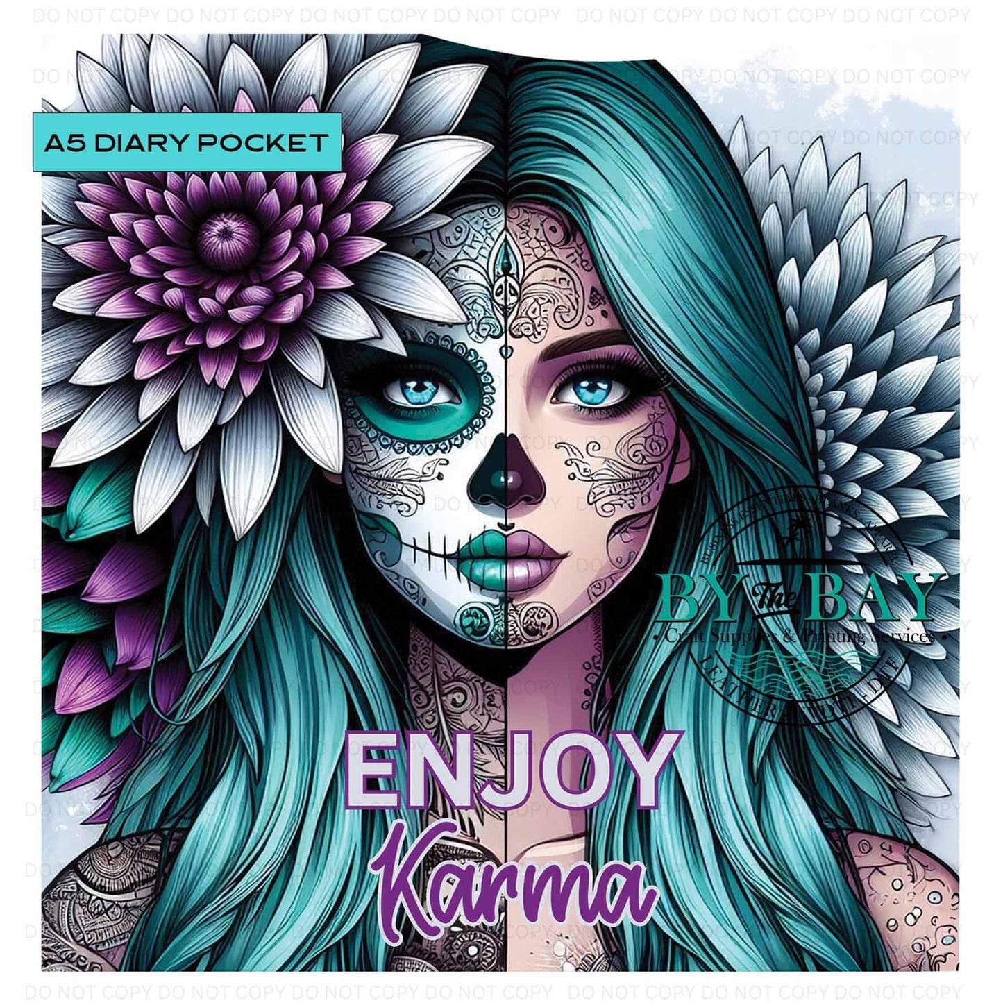 A5 Enjoy Karma Diary Front phone/pen pocket