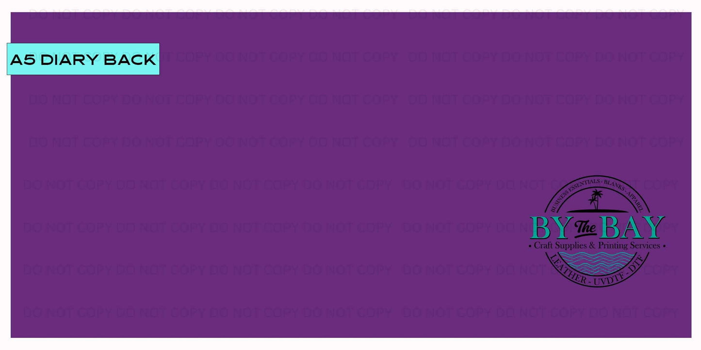 Hairdresser Purple A5 Diary Back