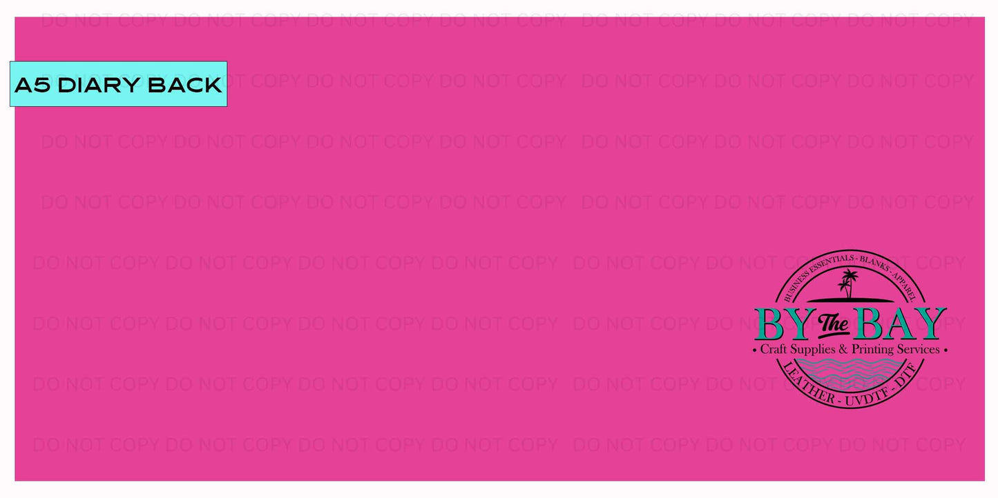 Hot Pink A5 Diary Back