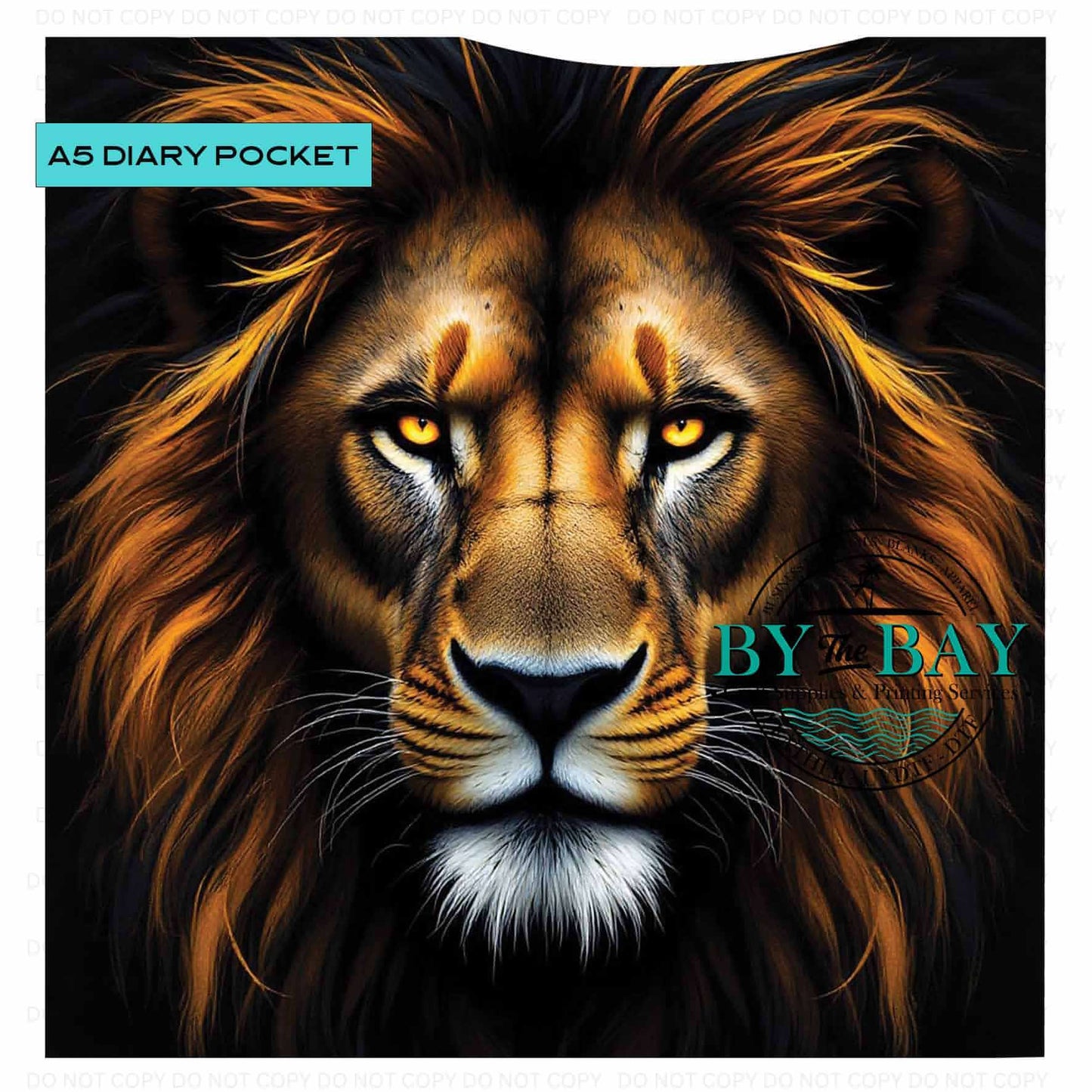 A5 Lion Front phone/pen pocket