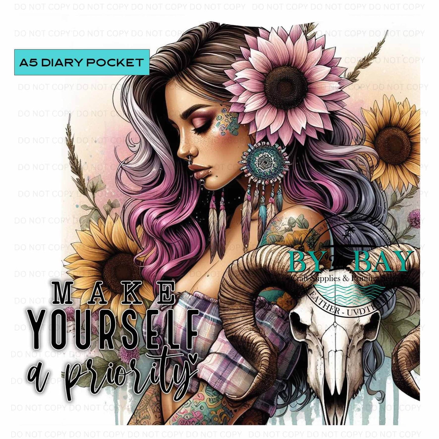 A5 Priority Diary Front phone/pen pocket