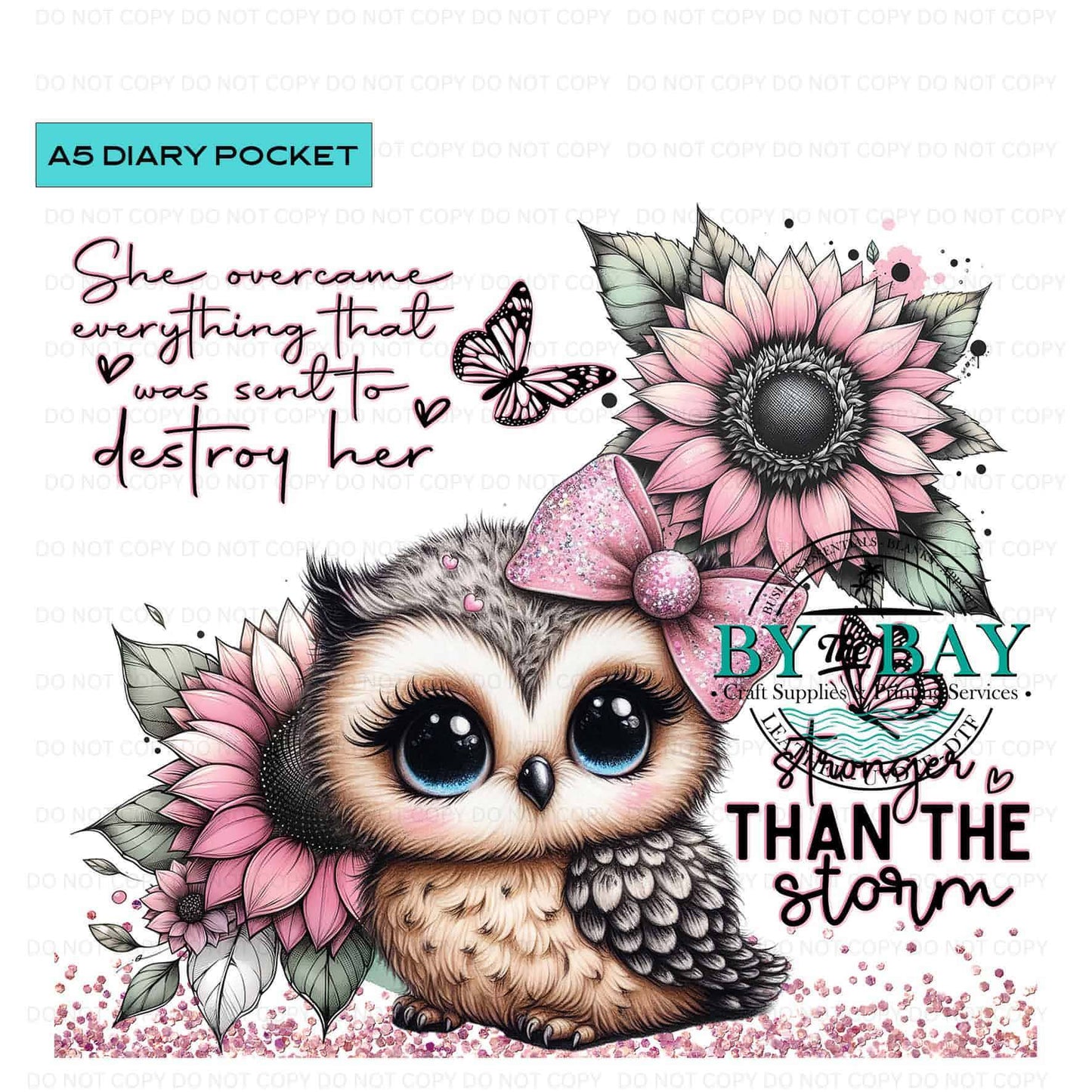 A5 Owl Stronger Front phone/pen pocket