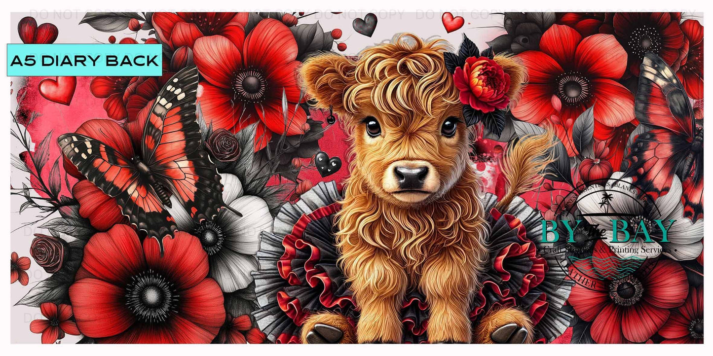 Poppy Highland A5 Diary Back