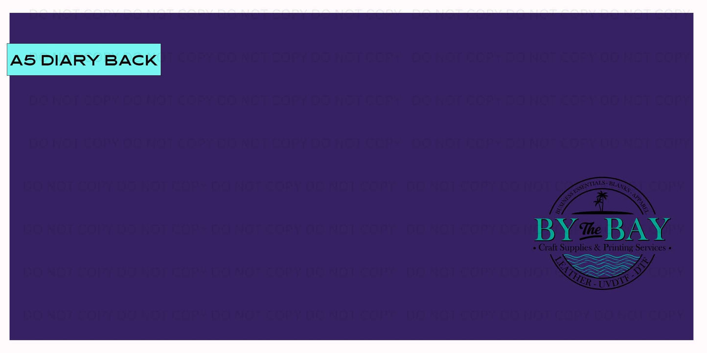 Purple A5 Diary Back