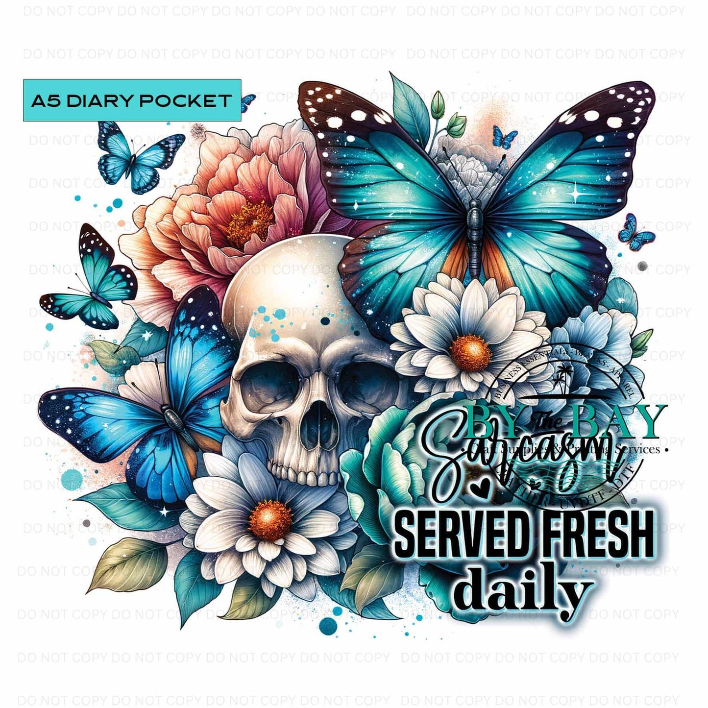 A5 Sarcasm Diary Front phone/pen pocket