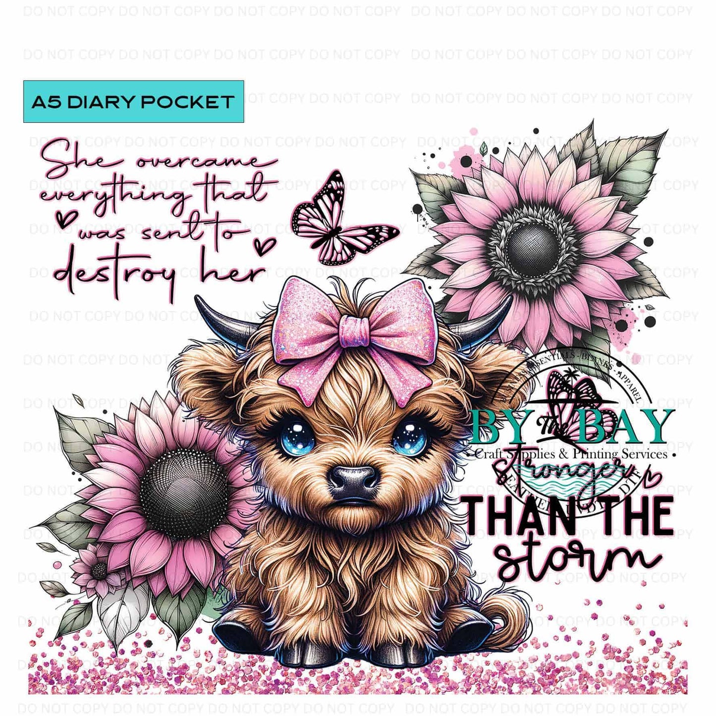 A5 Highland Stronger Front phone/pen pocket